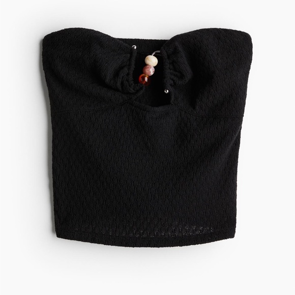 Bead detail textured tube top - Picture 4 of 5